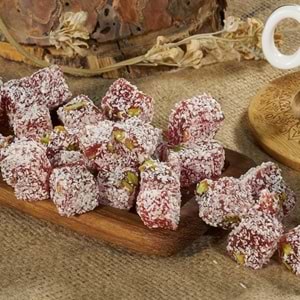 Antep Fıstıkl Narlı Kuş Lokumu Çift Kavrulmuş - 1000 GR